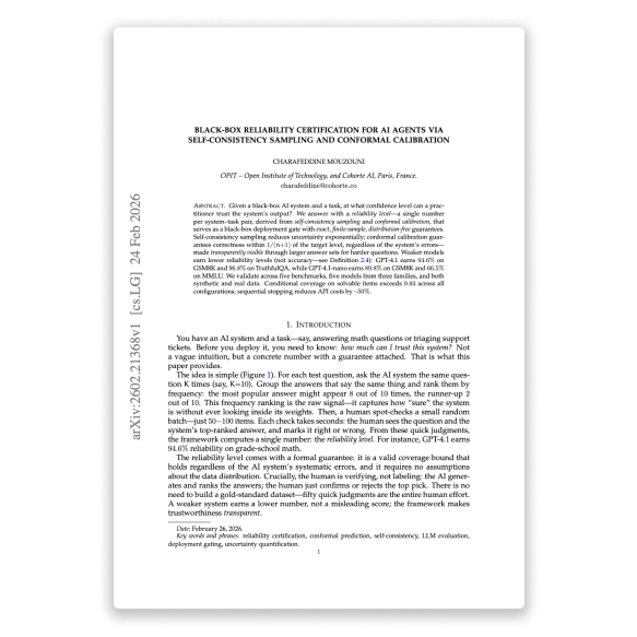 Black-Box Reliability Certification — research paper by Charafeddine Mouzouni